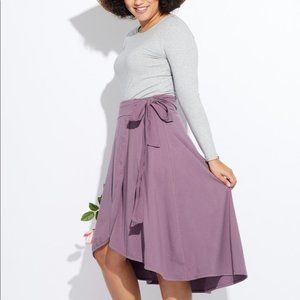 Pact Purple Wrap-Around Skirt